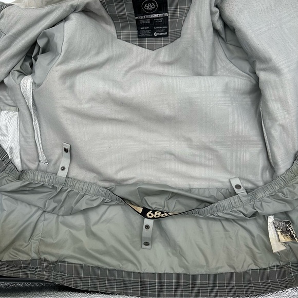 686 technical apparel Snowboard Ski jacket Mens Small S Gray Minor Flaws Stains - Picture 13 of 16